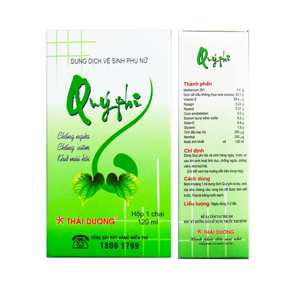 Dung dịch vệ sinh phụ nữ Quý Phi 120ml
