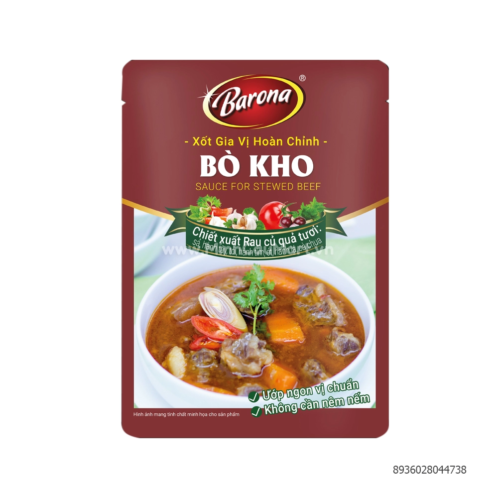 Xốt Gia Vị Hoàn Chỉnh Barona Bò Kho/ Xốt Vang 80Gr - Minh Cầu Mart ...