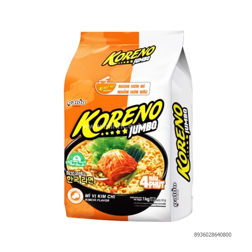 Mỳ Koreno Jumbo Các Vị 1 Kg - Minh Cầu Mart - Siêu thị trong tầm tay