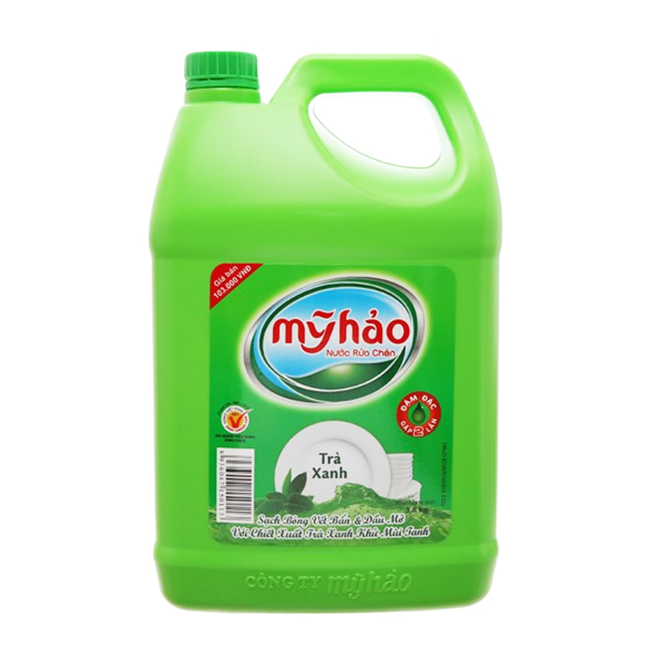 Mỹ Hảo Nước Rửa Chén Trà Xanh 3800ml