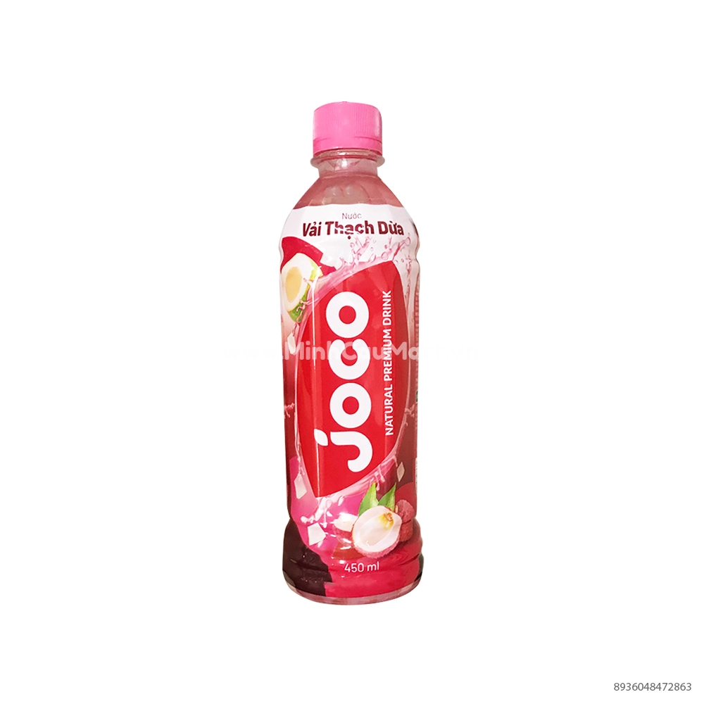 Nước Vải Thạch Dừa Joco Chai 450ml - Minh Cầu Mart - Siêu thị trong tầm tay