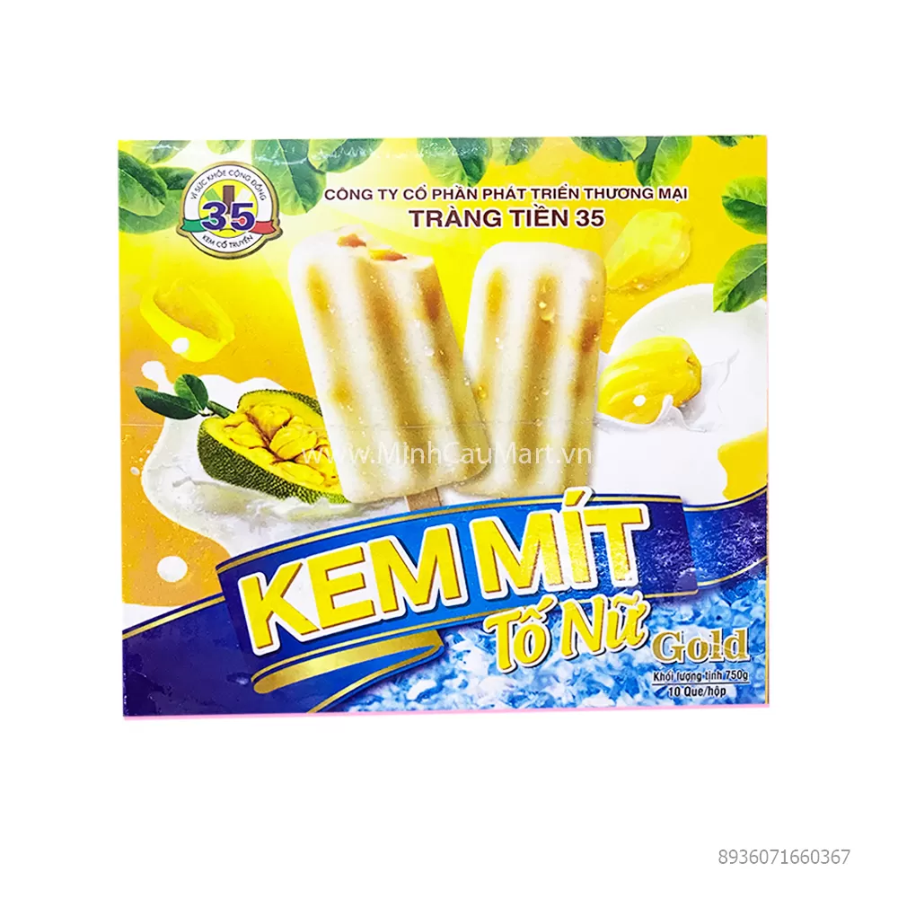 Kem Gold Tràng Tiền 35 Vị Mít Tố Nữ 10 Que Hộp Minh Cầu Mart Siêu