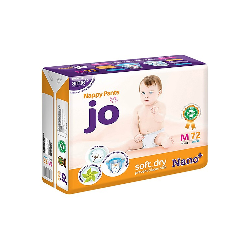 Tã quần JO size M72 miếng