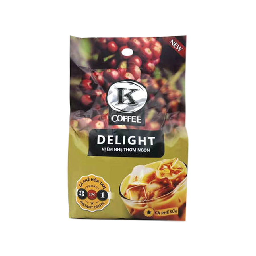 Cà phê hòa tan k coffee delight gói 612g