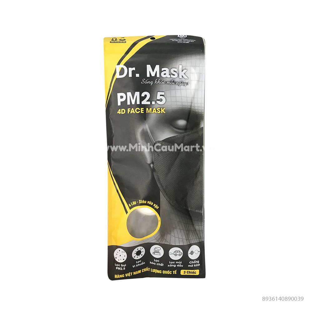 Khẩu trang Dr.Mask Hàng Việt Nam 4 Lớp 3 Chiếc