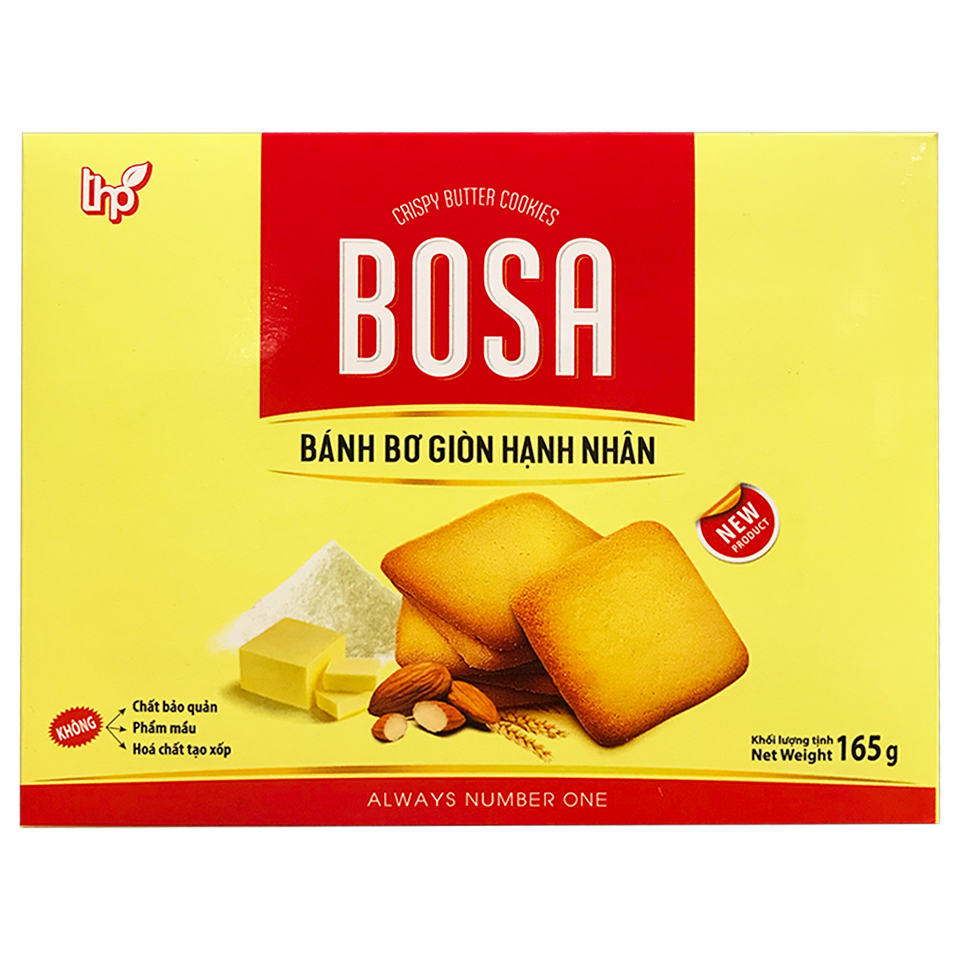 Bánh Bosa bơ giòn hạnh nhân THP 165G