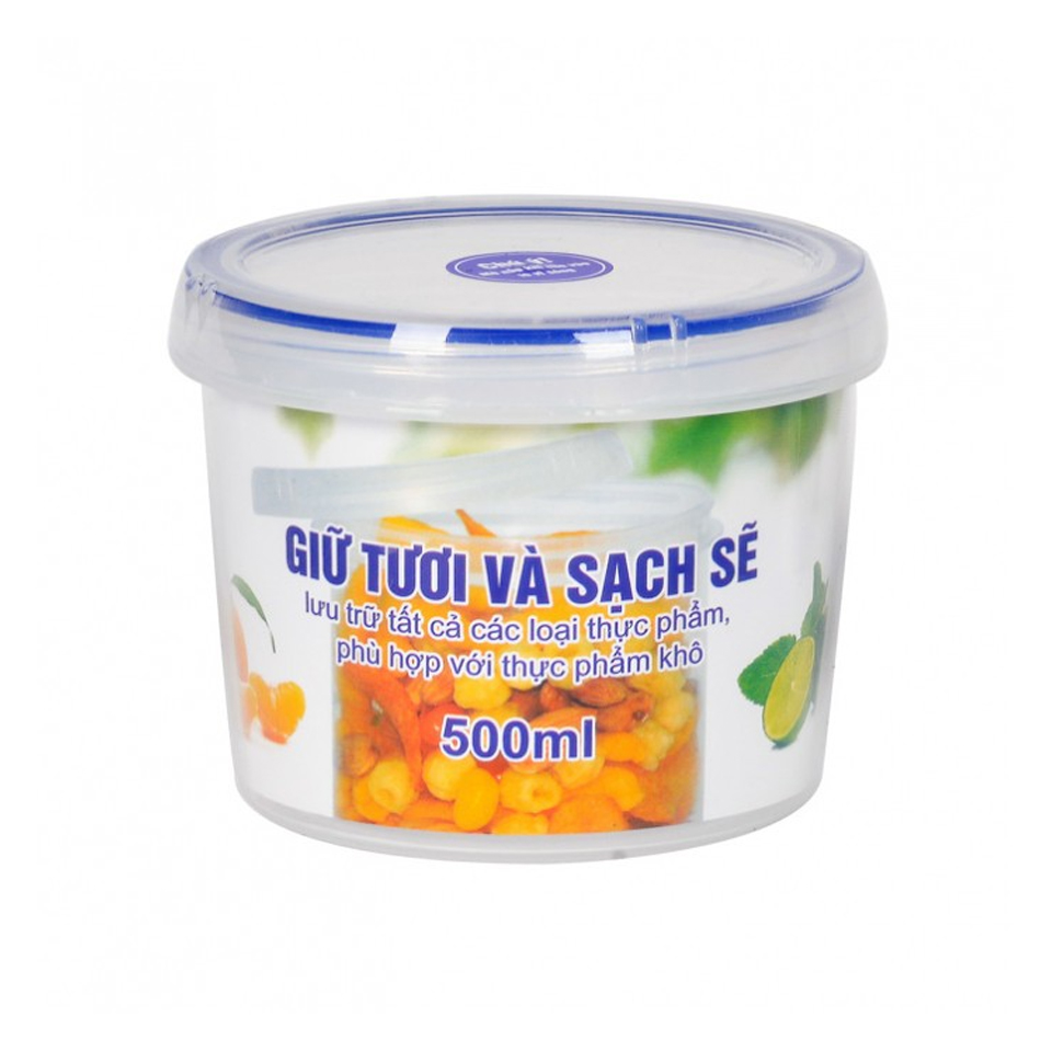 Lốc hộp Thực phẩm tròn 500ML - 281023