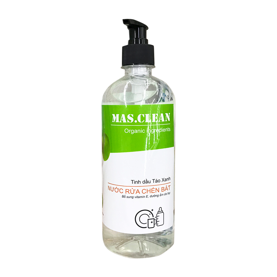 Rửa bát Organic 635ML tinh dầu táo xanh