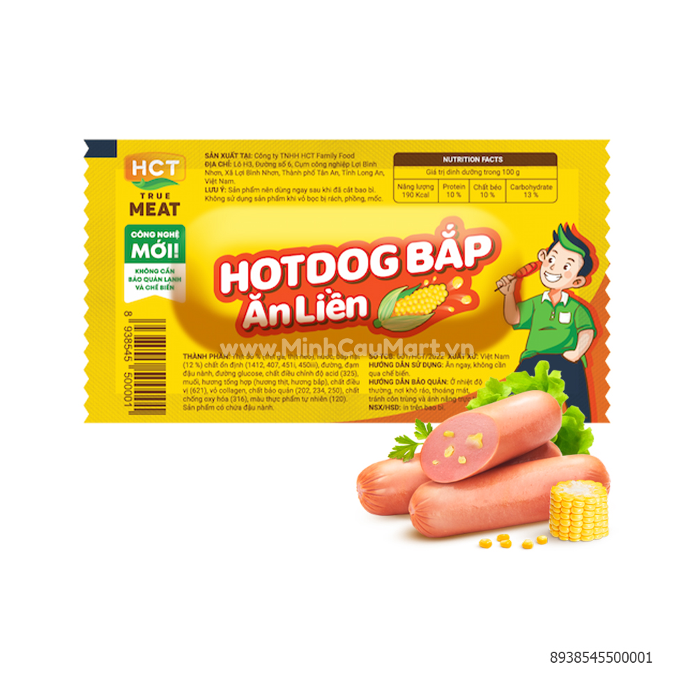 Hot Dog Bắp Ăn Liền HCT True Meat 28g