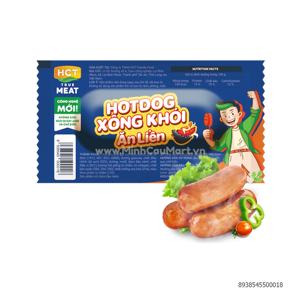 Hot Dog Xông Khói Ăn Liền HCT True Meat 28g - Minh Cầu Mart - Siêu thị ...