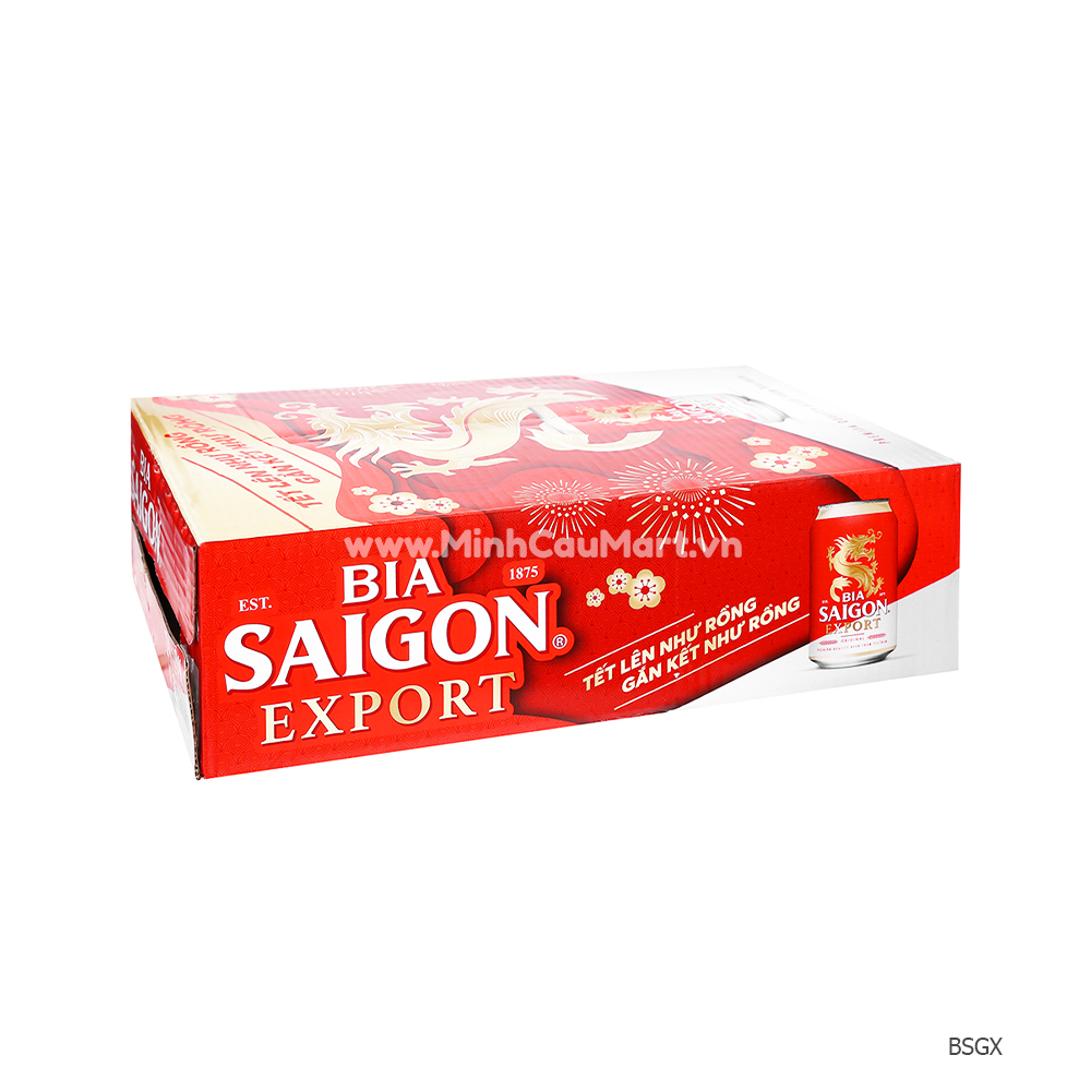 hình ảnh sản phẩm Bia Sài Gòn Export 330ml - 24 lon