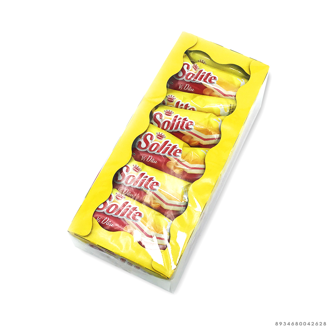 Bánh Bông Lan Cắt Solite Cuộn Kem Vị Dâu-Kinh Đô 360gr