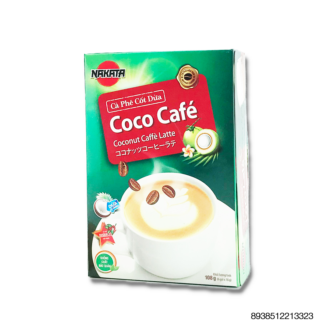 Cà Phê Cốt Dừa Hiệu Nakata Coco Cafe Hộp 108g