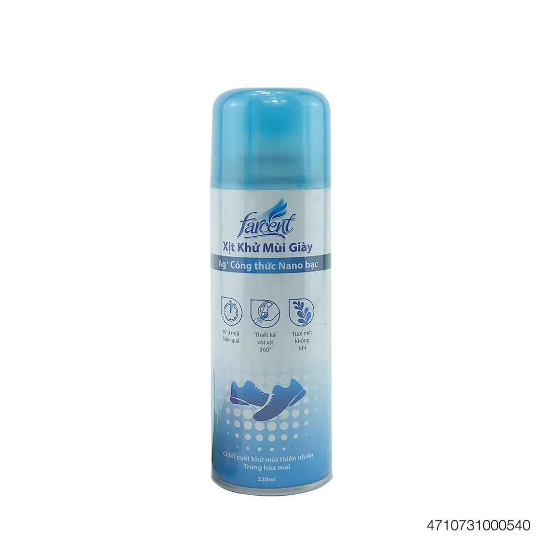 Khử Mùi Giày Farcent 220ml