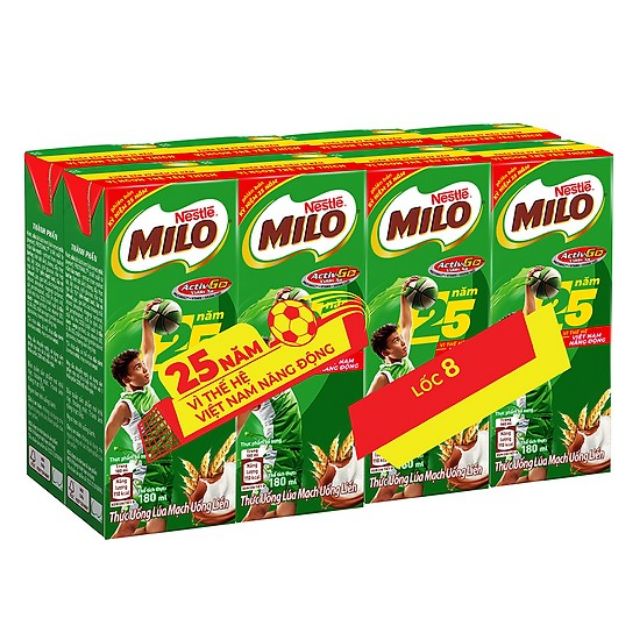 Lốc 8 Hộp Milo 180ml