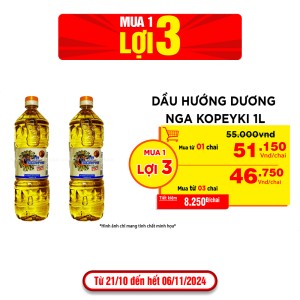 Dầu hướng dương nga KOPEYKI 1L