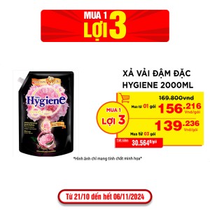 Xả vải đậm đặc Hygiene 2000ML