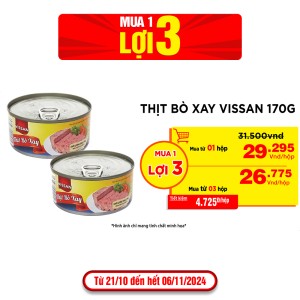 Thịt bò xay Vissan 170g