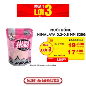 Muối Hồng Himalaya 0.2-0.5 Mm 325G