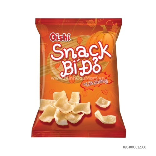 Snack Bí Đỏ Vị Bò Nướng Oishi 68G - Minh Cầu Mart - Siêu thị trong tầm tay