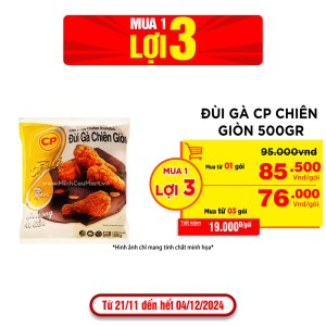 Đùi gà CP chiên giòn 500Gr