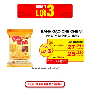 Bánh Gạo One One Vị Phô Mai Ngô 118G