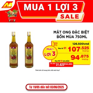 Mật Ong Đặc Biệt Bốn Mùa 750ml